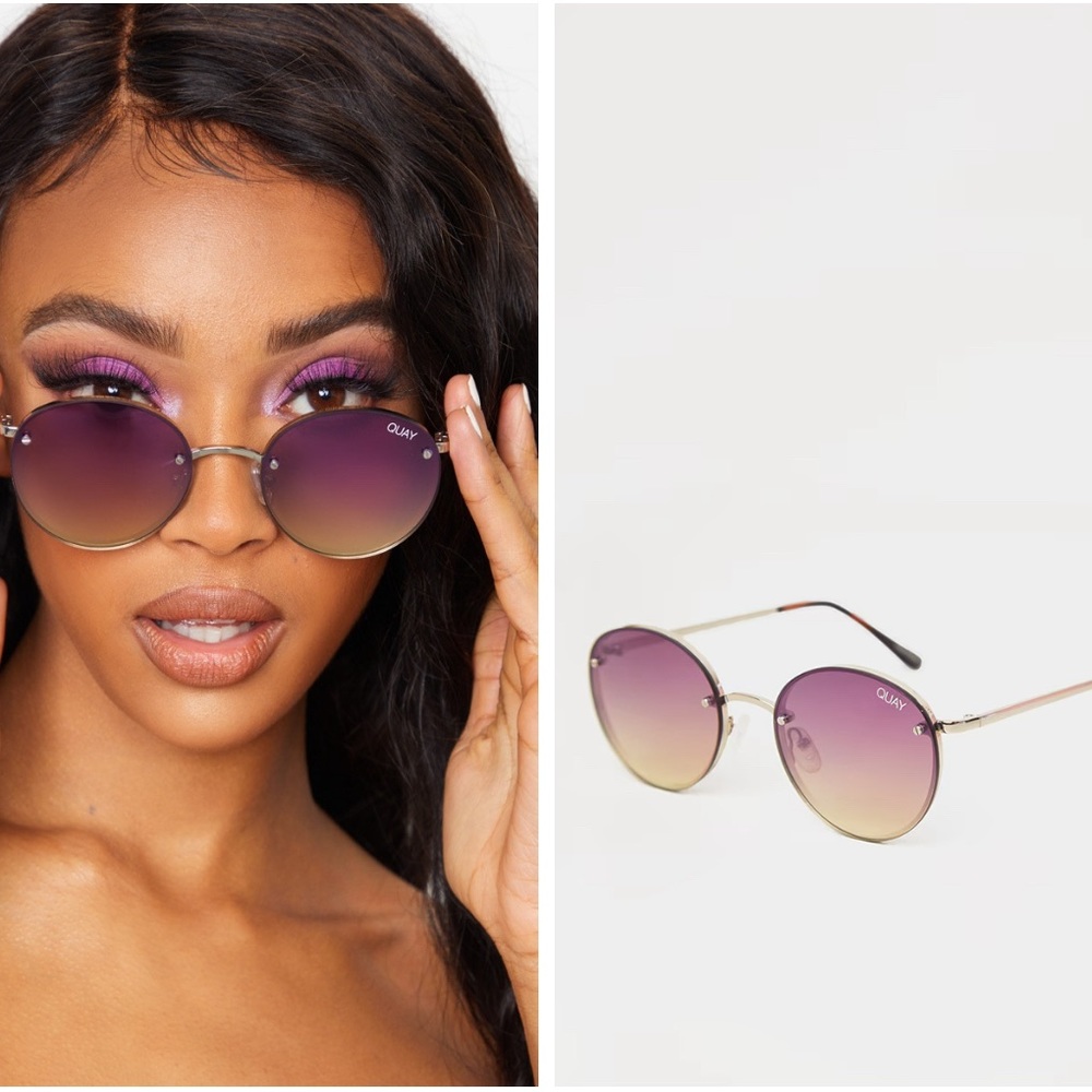 COPY - Quay Australia Farrah Round Sunglasses new